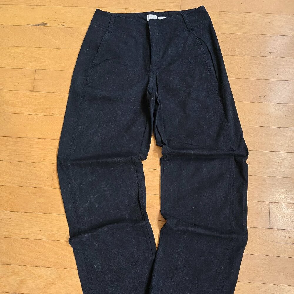 a new day |  black monochrome medium rise wide leg pants | WMS 6